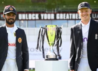 පළමු තරගයේ කාසිය වාසිය ශ්රී ලංකාවට