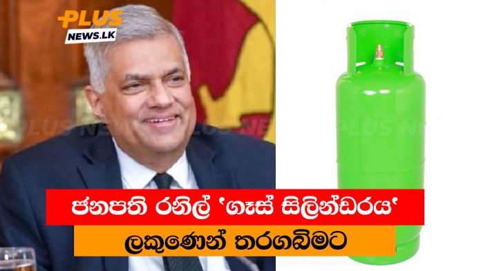 ජනපති රනිල් 'ගෑස් සිලින්ඩරය' ලකුණෙන් තරගබිමට