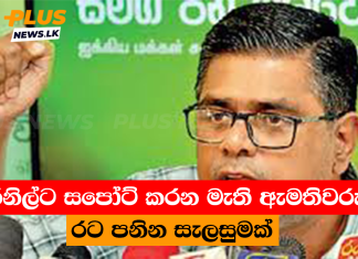 රනිල්ට සපෝට් කරන මැති ඇමතිවරු රට පනින සැලසුමක්