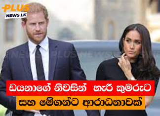 ඩයනාගේ නිවසින් හැරී කුමරුට සහ මේගන්ට ආරාධනාවක්