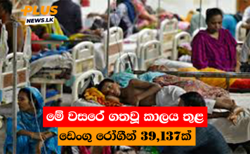 මේ වසරේ ගතවූ කාලය තුළ ඩෙංගු රෝගීන් 39,137ක්