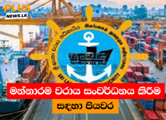 මන්නාරම වරාය සංවර්ධනය කිරීම සඳහා පියවර
