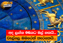 අද ලග්න 06කට මල් හතයි..වැල්ලෙ බඹරෙත් කැරකෙයි..