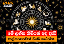 මේ ලග්න හිමියන් අද දැඩි කල්පනාවෙන් වැඩ කරන්න..