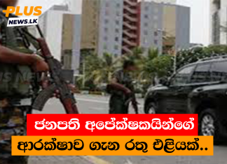 ජනපති අපේක්ෂකයින්ගේ ආරක්ෂාව ගැන රතු එළියක්..