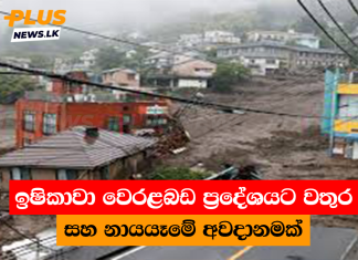 ඉෂිකාවා වෙරළබඩ ප්රදේශයට වතුර සහ නායයෑමේ අවදානමක්