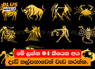 මේ ලග්න 04 තියෙන අය දැඩි කල්පනාවෙන් වැඩ කරන්න.