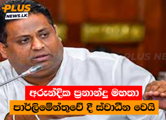අරුන්දික ප්රනාන්දු මහතා පාර්ලිමේන්තුවේ දී ස්වාධීන වෙයි