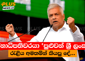 ජනාධිපතිවරයා ‘පුළුවන් ශ්රී ලංකා’ රැළිය අමතමින් කියපු දේ…