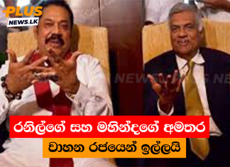 රනිල්ගේ සහ මහින්දගේ අමතර වාහන රජයෙන් ඉල්ලයි