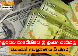 ඩොලරයට සාපේක්ෂව ශ්රී ලංකා රුපියල සුළු වශයෙන් අවප්රමාණය වී තිබෙ