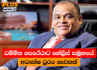 ධම්මික පෙරේරාට හේලීස් සමූහයේ අධ්යක්ෂ ධුරය නැවතත්
