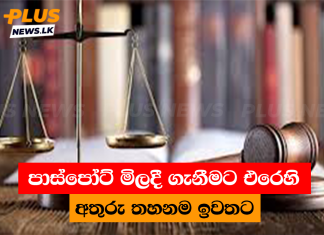 පාස්පෝට් මිලදී ගැනීමට එරෙහි අතුරු තහනම ඉවතට