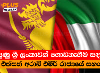 දියුණු ශ්රී ලංකාවක් ගොඩනැගීම සඳහා එක්සත් අරාබි එමීර් රාජ්යයේ සහය