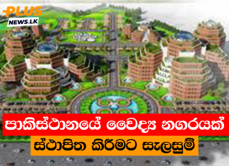 පාකිස්ථානයේ වෛද්ය නගරයක් ස්ථාපිත කිරීමට සැලසුම්