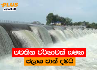 පවතින වර්ෂාවත් සමඟ ජලාශ වාන් දමයි