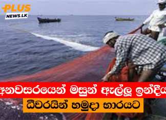අනවසරයෙන් මසුන් ඇල්ලූ ඉන්දීය ධීවරයින් හමුදා භාරයට