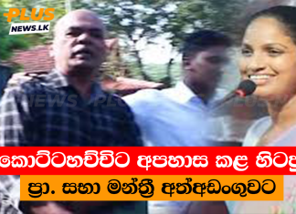 කොට්ටහච්චිට අපහාස කළ හිටපු ප්රා. සභා මන්ත්රී අත්අඩංගුවට