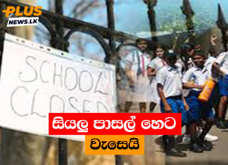 සියලු පාසල් හෙට වැසෙයි