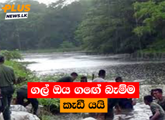 ගල් ඔය ගඟේ බැම්ම කැඩී යයි
