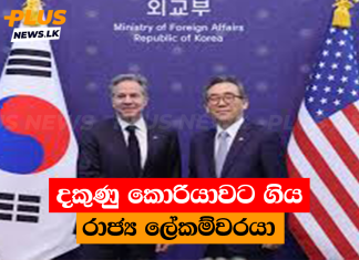 දකුණු කොරියාවට ගිය රාජ්ය ලේකම්වරයා