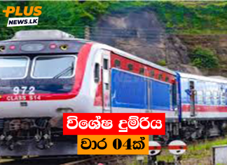 විශේෂ දුම්රිය වාර 04ක්