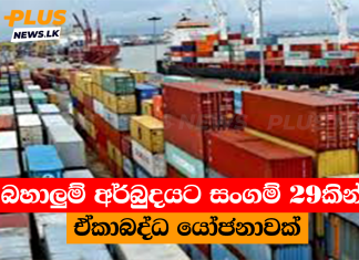 බහාලුම් අර්බුදයට සංගම් 29කින් ඒකාබද්ධ යෝජනාවක්
