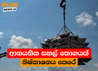 ආනයනික සහල් තොගයක් නිෂ්කාශනය කෙරේ