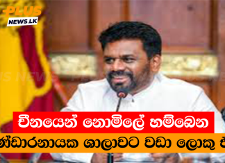චීනයෙන් නොමිලේ හම්බෙන බණ්ඩාරනායක ශාලාවට වඩා ලොකු එක