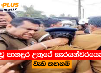 සූර් වූ පානදුර උතුරේ සැරයන්වරයෙකුගේ වැඩ තහනම්
