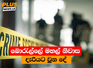 බොරැල්ලේ මහල් නිවාස දැරියට වුන දේ
