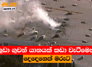 කුඩා ගුවන් යානයක් කඩා වැටීමෙන් දෙදෙනෙක් මරුට