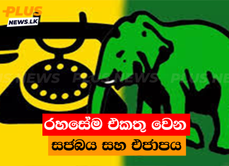 රහසේම එකතු වෙන සජබය සහ එජාපය