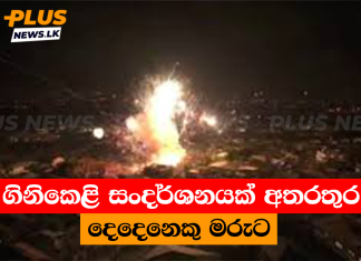 ගිනිකෙළි සංදර්ශනයක් අතරතුර දෙදෙනෙකු මරුට