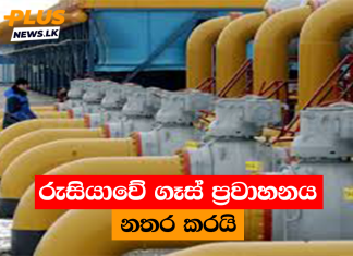 රුසියාවේ ගෑස් ප්රවාහනය නතර කරයි