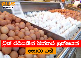 ට්රක් රථයකින් බිත්තර ලක්ෂයක් සොරා ගනී