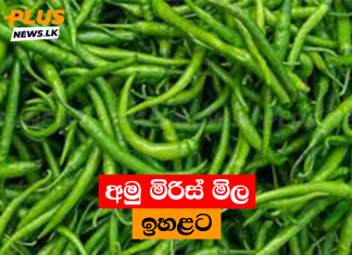 අමු මිරිස් මිල ඉහළට