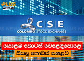 කොළඹ කොටස් වෙළෙඳපොළේ සියලු කොටස් පහළට
