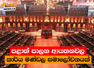 පළාත් පාලන ආයතනවල කාර්ය මණ්ඩල සමාලෝචනයක්