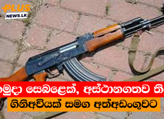 හමුදා සෙබළෙක්, අස්ථානගතව තිබූ ගිනිඅවියක් සමග අත්අඩංගුවට